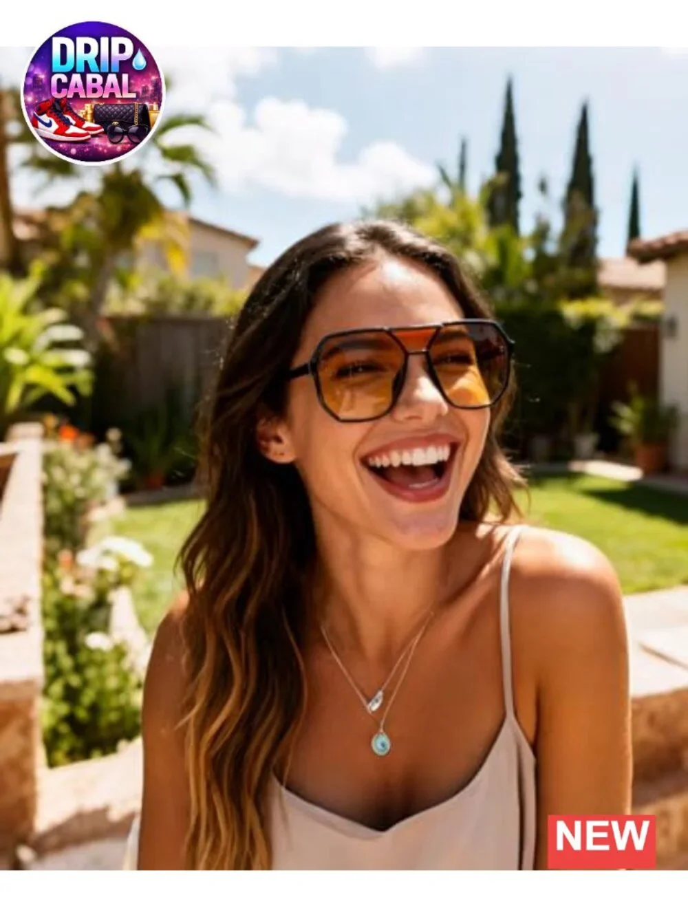 Retro Oversized Aviator Sunglasses UV400 Protection Double Bridge
